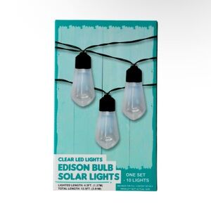Aesthetic Edison Bulb Solar String Lights